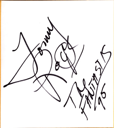 Tommy Rodgers & Bobby Fulton dual signed Japanese Shikishi Board (2 boards)