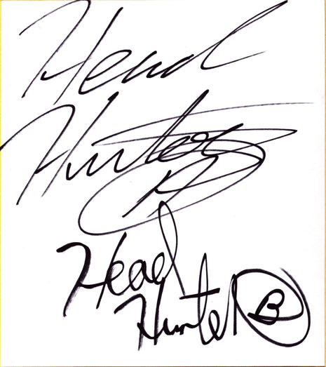 Headhunters dual signed Japanese Shikishi Board