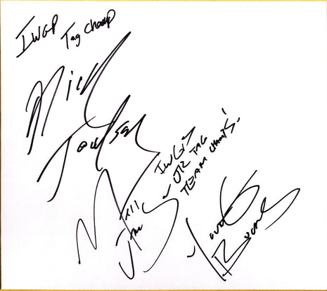 Nick Jackson & Matt Jackson dual signed Japanese Shikishi Board