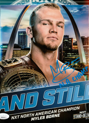 Myles Borne signed 8x10 Photo (w/ JSA)