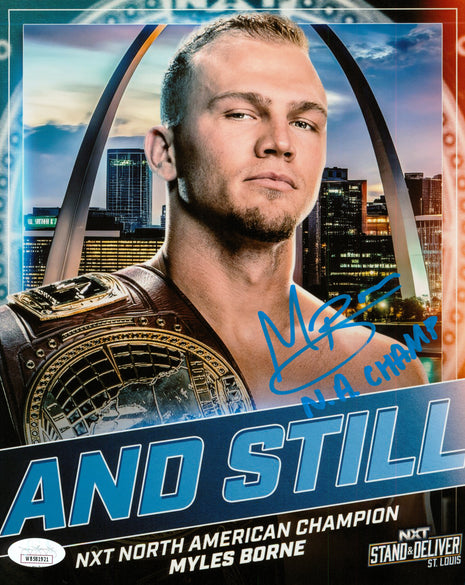 Myles Borne signed 8x10 Photo (w/ JSA)