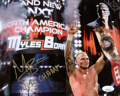 Myles Borne signed 8x10 Photo (w/ JSA)