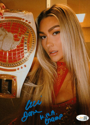 Izzi Dame signed 8x10 Photo (w/ JSA)