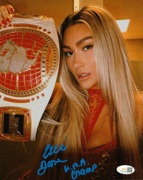 Izzi Dame signed 8x10 Photo (w/ JSA)