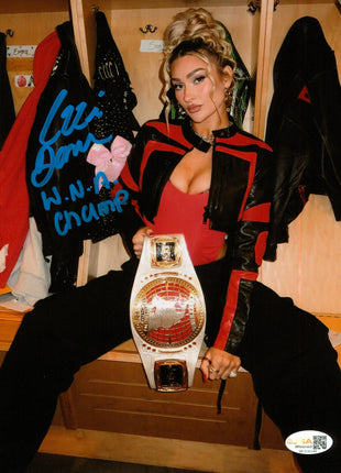 Izzi Dame signed 8x10 Photo (w/ JSA)