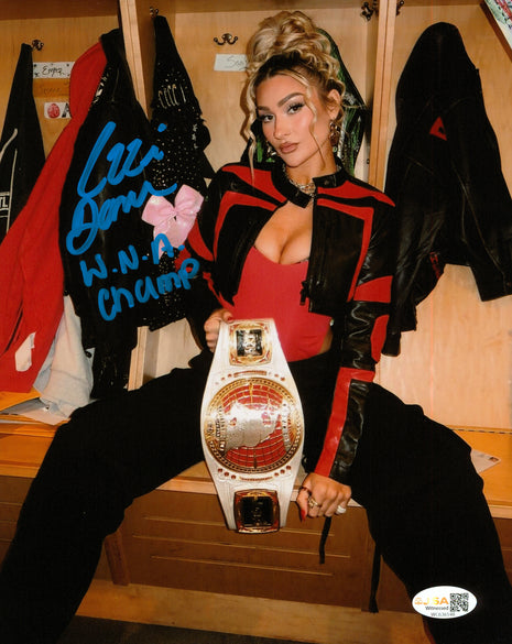 Izzi Dame signed 8x10 Photo (w/ JSA)