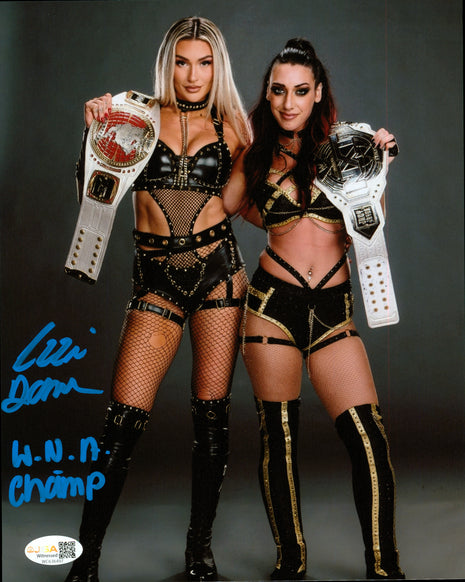 Izzi Dame signed 8x10 Photo (w/ JSA)