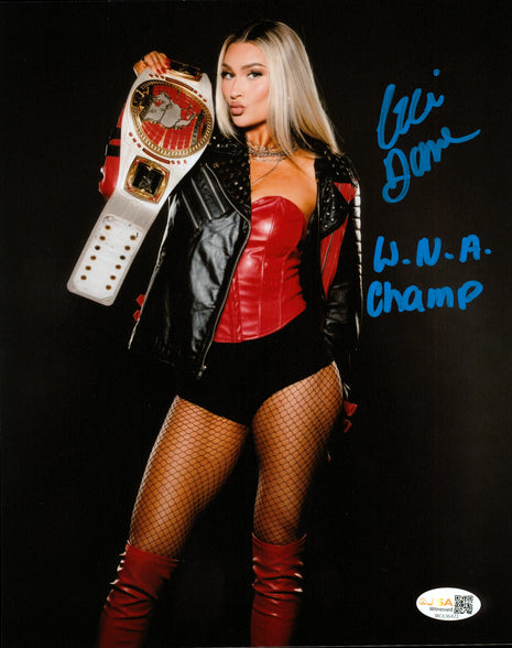 Izzi Dame signed 8x10 Photo (w/ JSA)