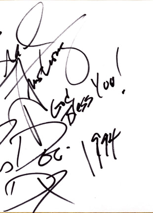Brad Armstrong & Road Dogg dual signed Japanese Shikishi Board