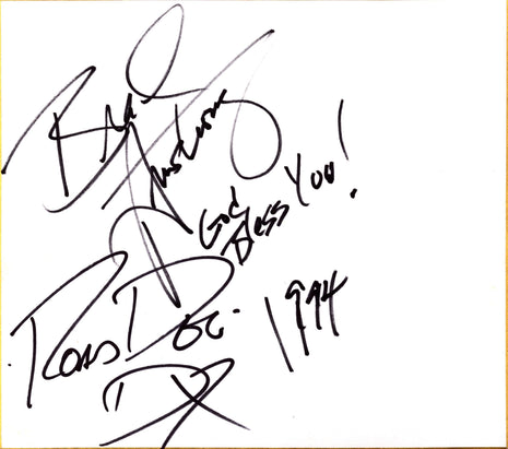 Brad Armstrong & Road Dogg dual signed Japanese Shikishi Board