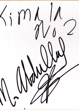 Kimala No 2 & Abdullah the Butcher dual signed Japanese Shikishi Board