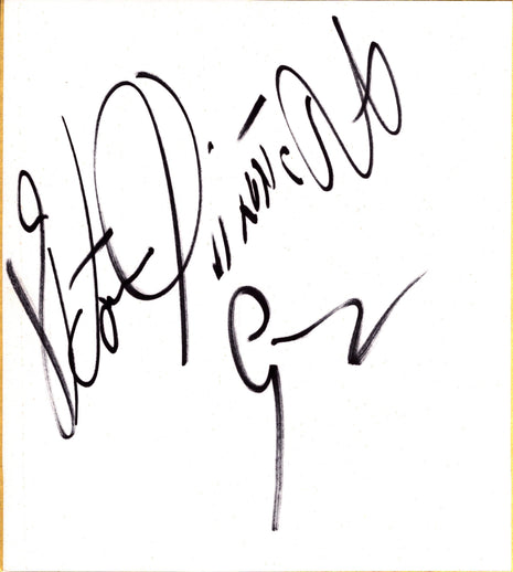 Victor Quinones signed Japanese Shikishi Board