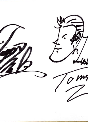 Tiger Mask & Doctor Lucha dual signed Japanese Shikishi Board