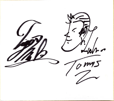 Tiger Mask & Doctor Lucha dual signed Japanese Shikishi Board