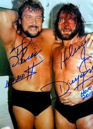 Ted DiBiase & Jim Duggan dual signed 8x10 Photo