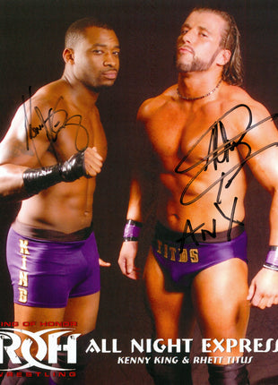 Kenny King & Rhett Titus dual signed 8x10 Photo