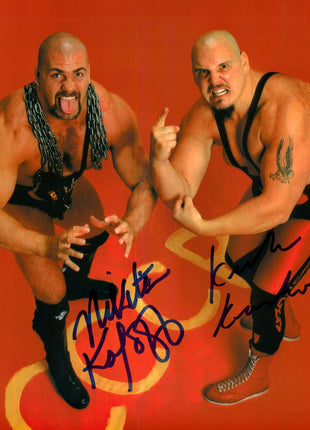 Nikita Koloff & Krusher Kruschev dual signed 8x10 Photo