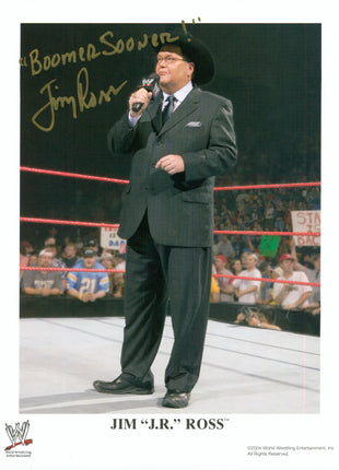 Jim Ross signed 8x10 Photo