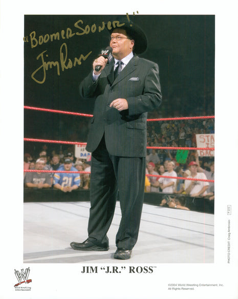 Jim Ross signed 8x10 Photo