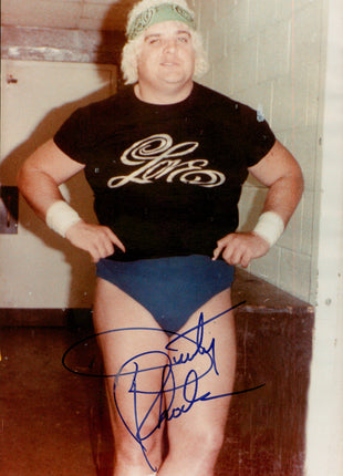 Dusty Rhodes signed 8x12 Photo