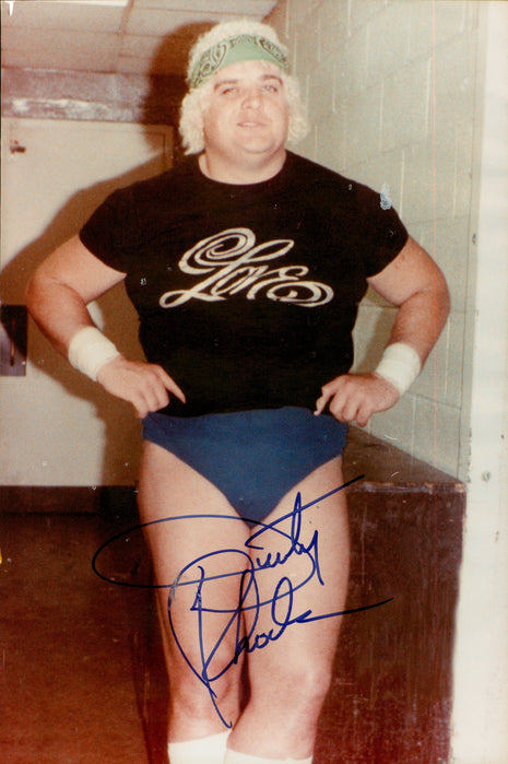 Dusty Rhodes signed 8x12 Photo