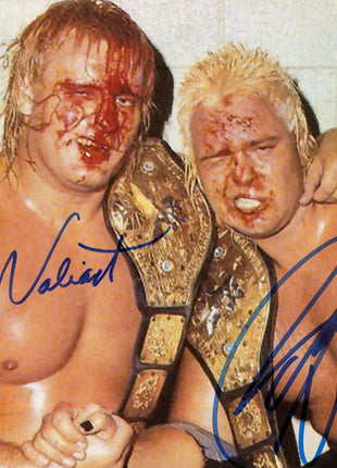 Jimmy Valiant & Johnny Valiant dual signed 8x10 Photo