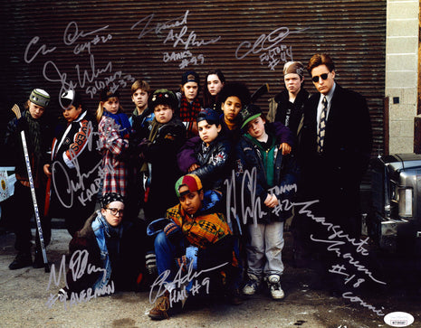 Mighty Ducks cast multi-signed 11x14 Photo (w/ JSA)