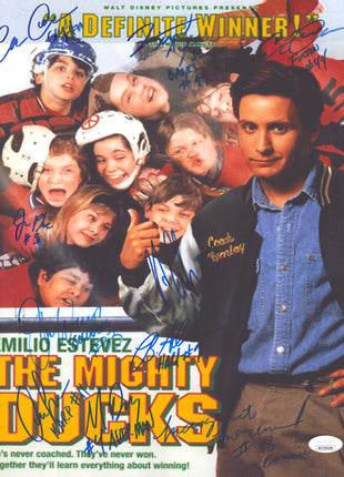 Mighty Ducks multi-signed 11x14 Photo (w/ JSA)