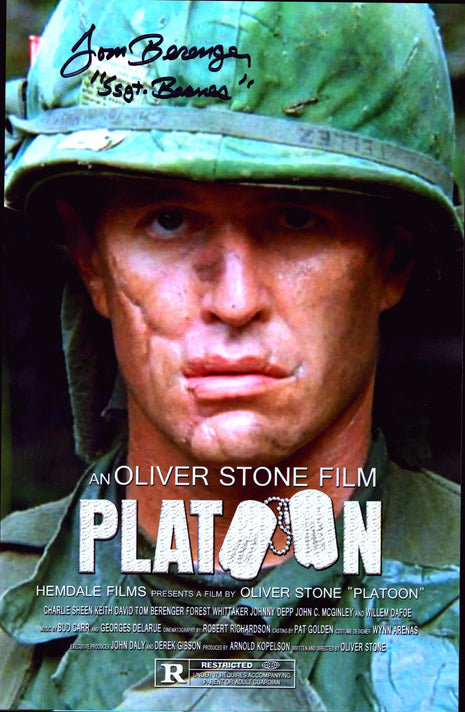 Tom Berenger (Platoon) signed 11x17 photo