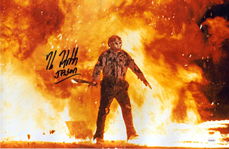 Kane Hodder (Halloween) signed 11x17 Photo (w/ JSA)