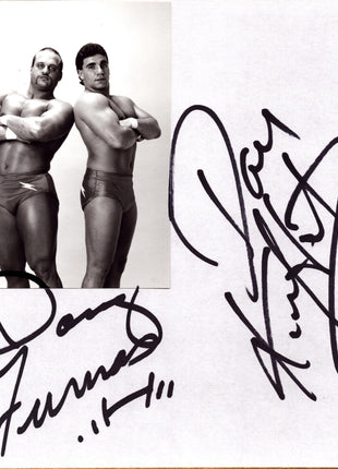 Doug Furnas & Dan Kroffat dual signed Japanese Shikishi Board