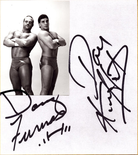 Doug Furnas & Dan Kroffat dual signed Japanese Shikishi Board