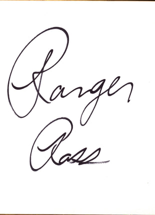 Ranger Ross signed Japanese Shikishi Board