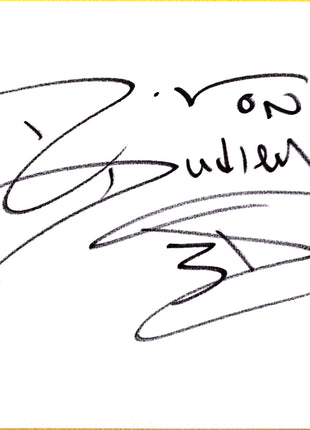 D-Von Dudley signed Japanese Shikishi Board