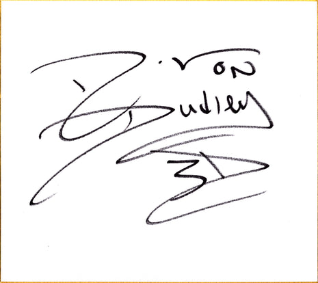 D-Von Dudley signed Japanese Shikishi Board