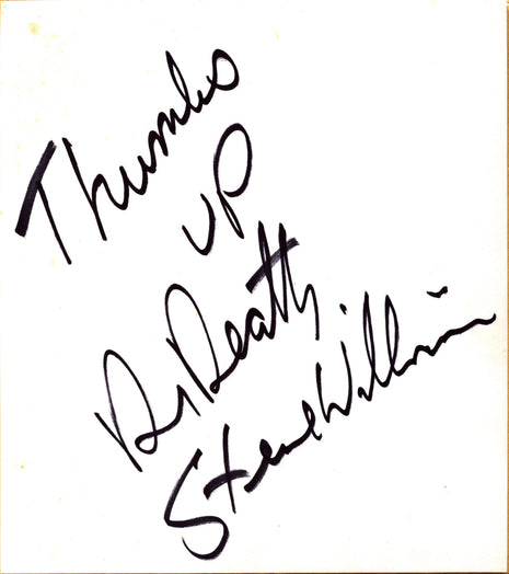 Steve Williams signed Japanese Shikishi Board