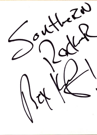 Rex King signed Japanese Shikishi Board