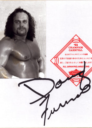 Doug Furnas signed Japanese Shikishi Board