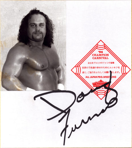 Doug Furnas signed Japanese Shikishi Board