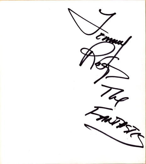 Tommy Rogers signed Japanese Shikishi Board
