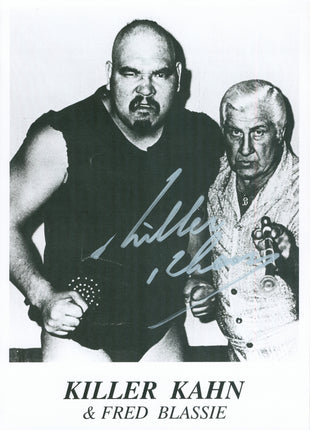 Killer Khan signed 8x10 Photo