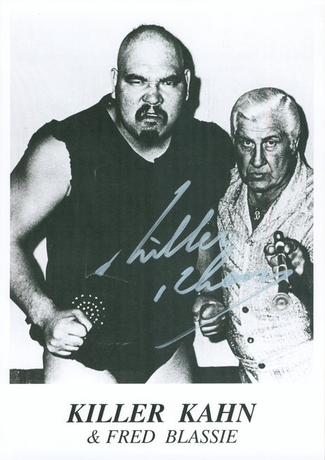 Killer Khan signed 8x10 Photo