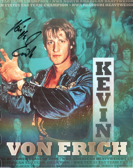 Kevin Von Erich signed 8x10 Photo