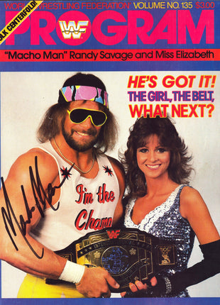 Macho Man Randy Savage signed WWF Program Volume 114