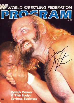 Jesse Ventura signed WWF Program Volume 116