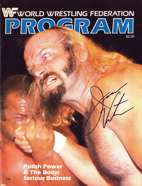Jesse Ventura signed WWF Program Volume 116