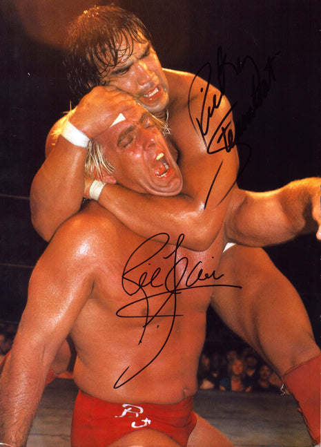 Ric Flair & Ricky Steamboat dual signed 11x14 Photo (w/ JSA)