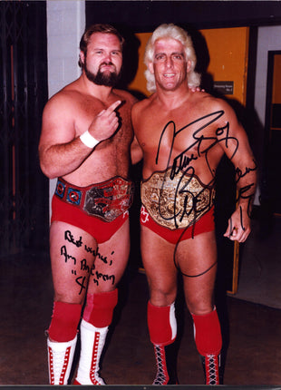 Ric Flair & Arn Anderson dual signed 11x14 Photo