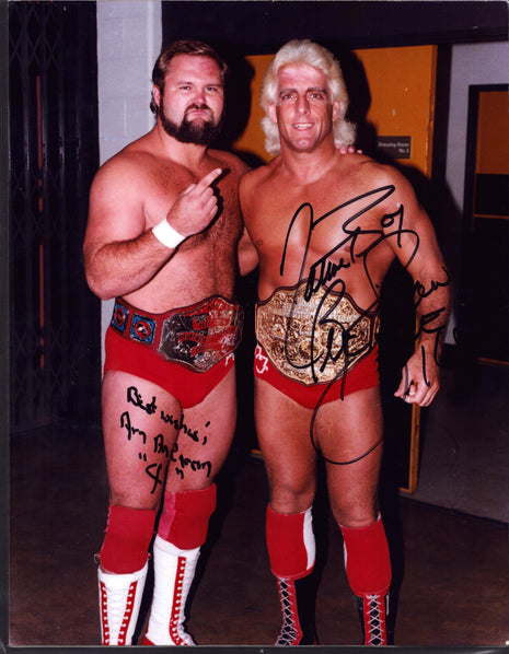 Ric Flair & Arn Anderson dual signed 11x14 Photo