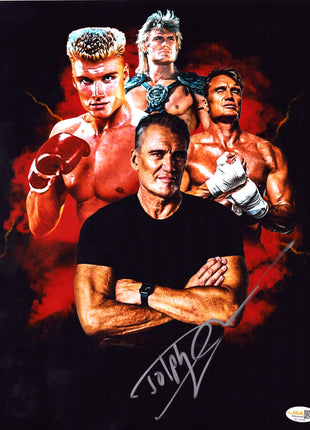 Dolph Lundgren signed 11x14 Photo (w/ JSA)